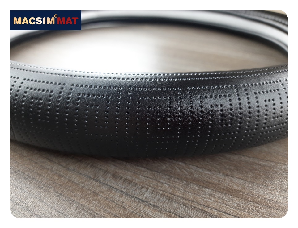 Bọc vô lăng cao cấp Macsim mã L620 mới chất liệu da thật - Khâu tay 100% size M màu be, mầu nâu, mầu đen