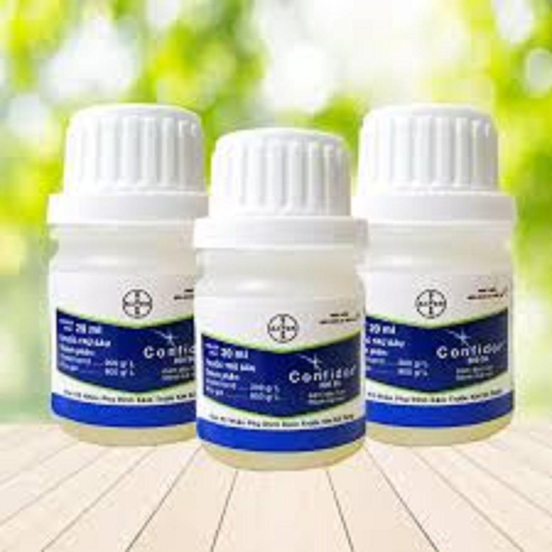 Chế phẩm Confidor 200SL (20ml) - Sâu Vẻ Bùa,bọ trĩ, côn trùng chích hút Hoa Hồng, Hoa Kiểng, Cây Trồng