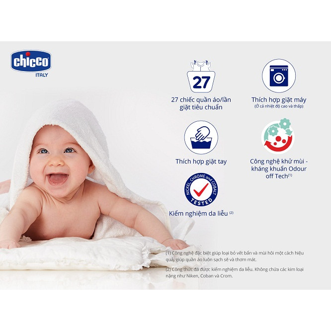 Nước giặt Chicco 0M+ kháng khuẩn