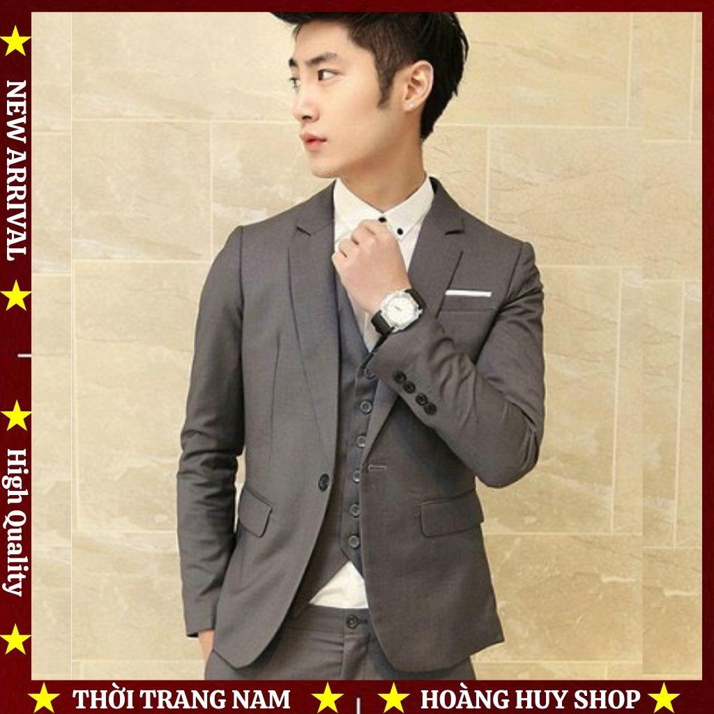 Áo Vest Nam Cao Cấp H&H-VS01 Chất Vải Kaki Co Dãn Kiểu Dáng Hàn Quốc - 4 Màu