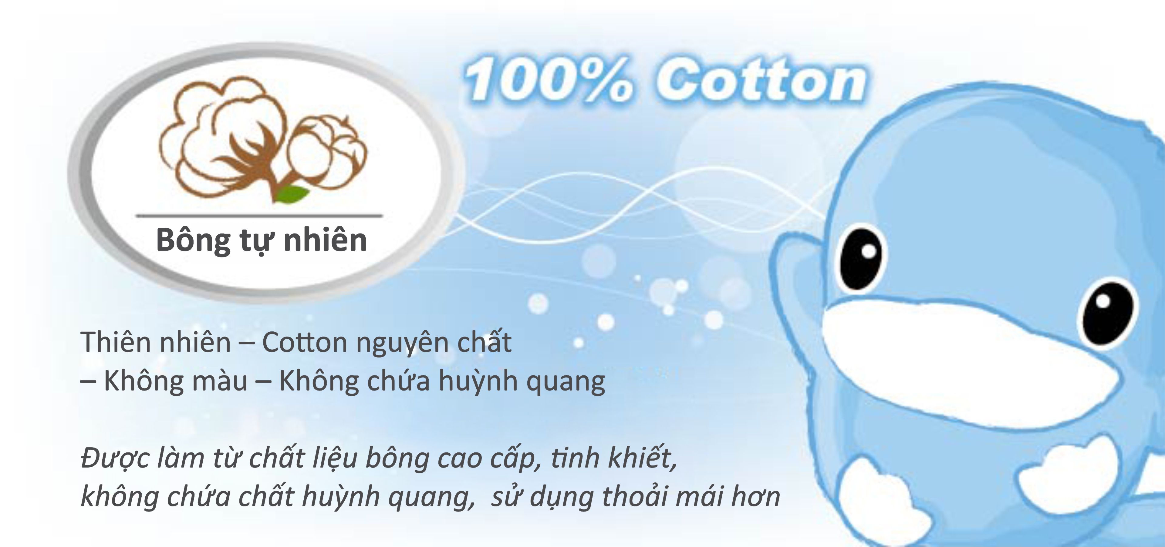 TĂM BÔNG VỆ SINH CHO BÉ KUKU KU1106 - 200 CÁI ( ĐẦU XOẮN )