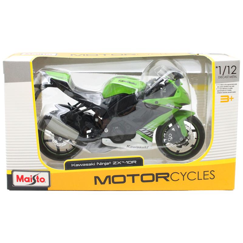 Đồ Chơi Mô Hình Xe Mô Tô Kawasaki Ninja ZX-10R 1:12 - Maisto 10011/MT31101