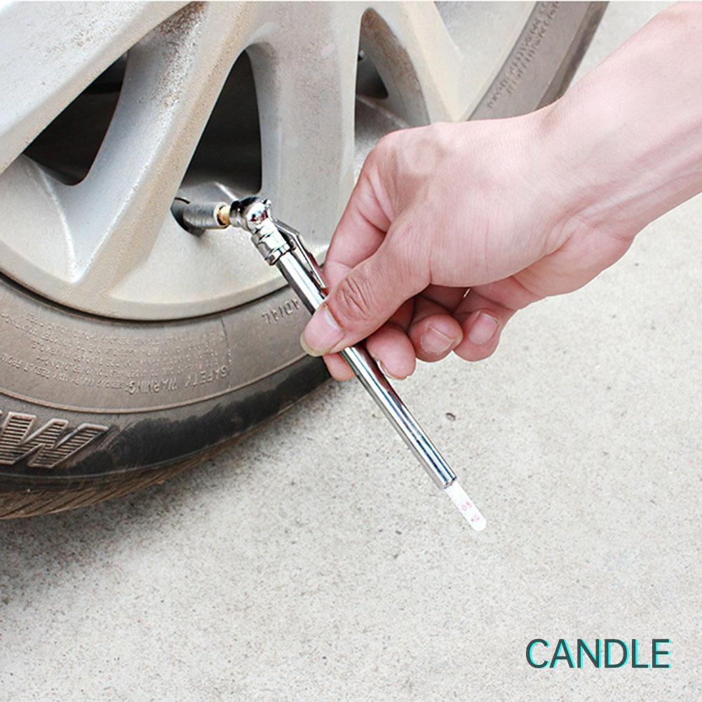 Bút Kiểm Tra Áp Suất Bánh Xe Hơi Hình Cây Bút Bằng Thép Không Gỉ