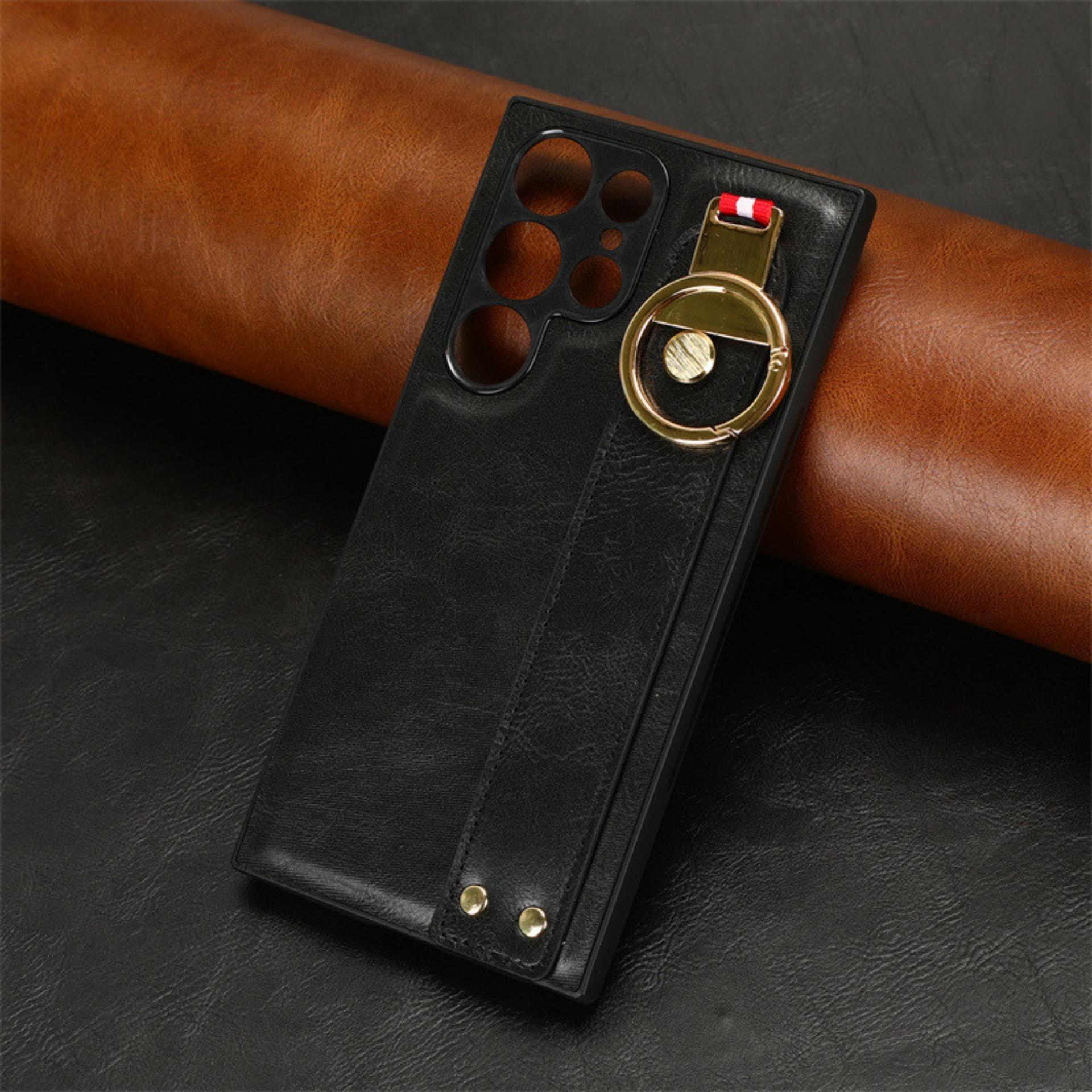 Ốp Lưng Case Dành Cho Samsung Galaxy S23 Ultra, Kai.N Leather Standing Cover, Kèm Dây Da - HÀNG CHÍNH HÃNG