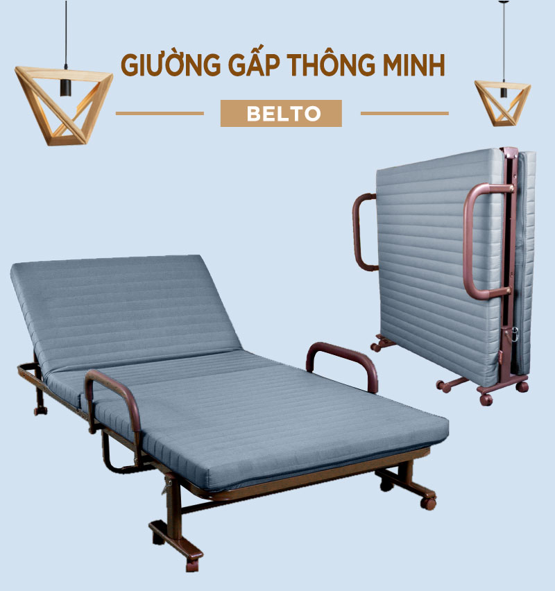 Giường gấp kiểu dáng hàn quốc Nikita NKT-HQ65