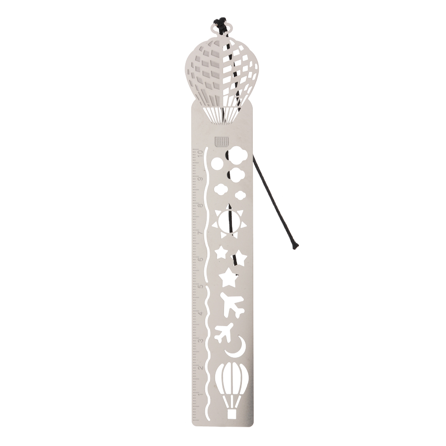 Thước Vẽ Trang Trí Ruler Bookmark - Hot - Air Balloon