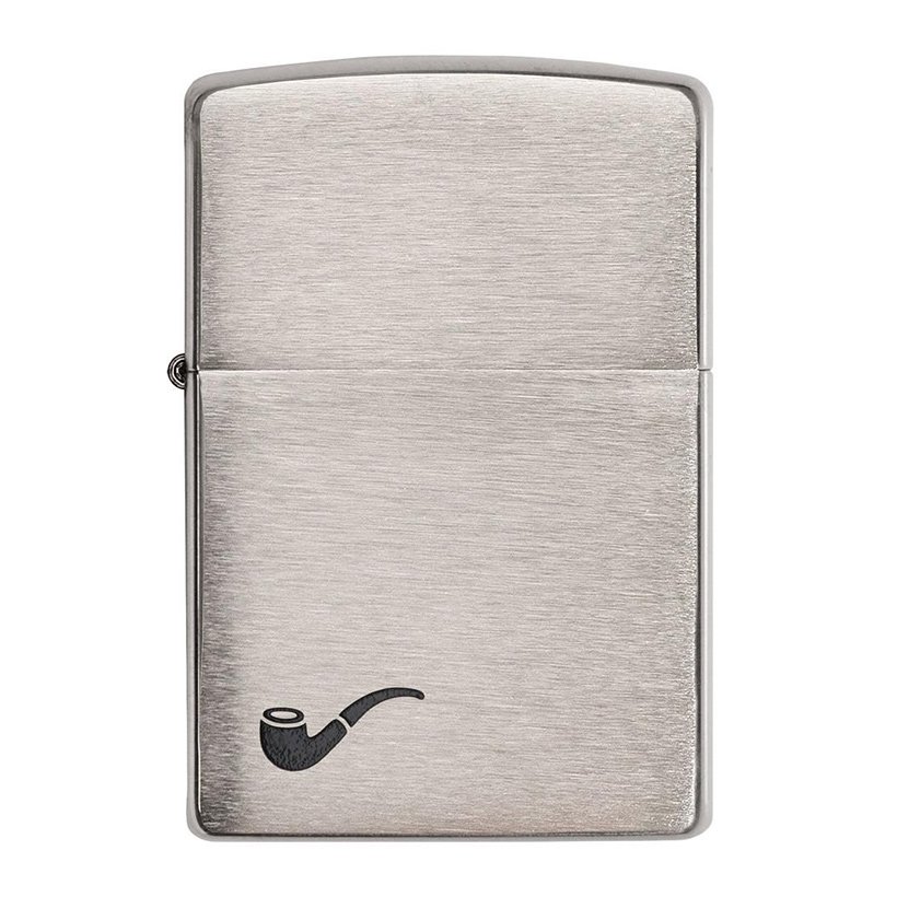 Bật Lửa Zippo Brushed Chrome Pipe