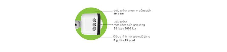 Công Tắc Cảm Biến Chuyển Động /Ánh Sáng Cao Cấp CT01 PIR 300W