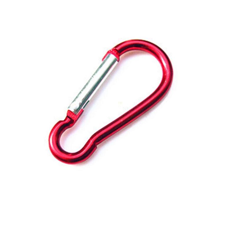 10 Pcs/Lot Metal Aluminum Climbing Carabiner Hook Clip Snap Key Ring Camping Sport Karabiner Keychain Camping Accessory