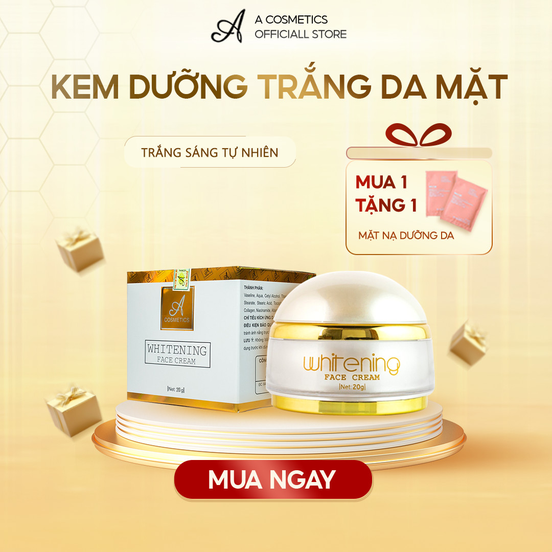 Kem Face Pháp Acosmetics - Kem dưỡng trắng da mặt - 20g - Giúp ngăn ngừa mụn, thâm nám tàn nhang,Hiệu quả chỉ sau 1 tuần