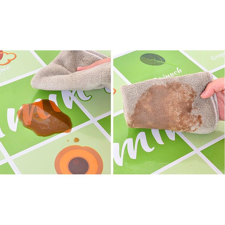 Decal dán bếp tráng nhôm cách nhiệt - Cỏ lá xanh