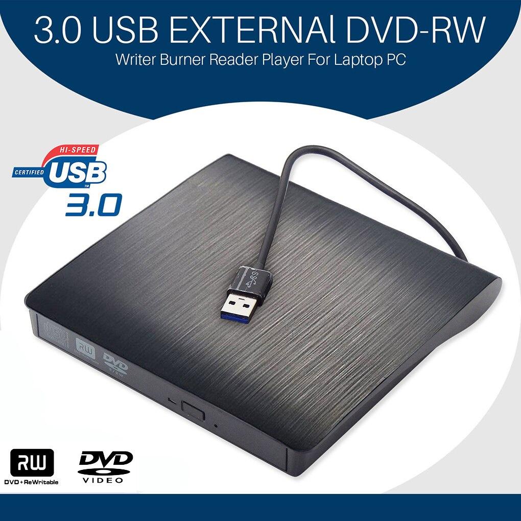 External DVD Drive USB 3.0 Type C cable Portable CD DVD RW Drive Writer Burner Optical Player Compatible For Laptop Desktop iMac