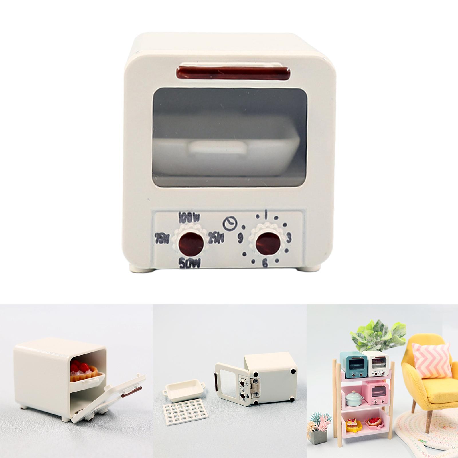 1:12 Dollhouse Microwave House for 1/8 Kitchen Accessory White