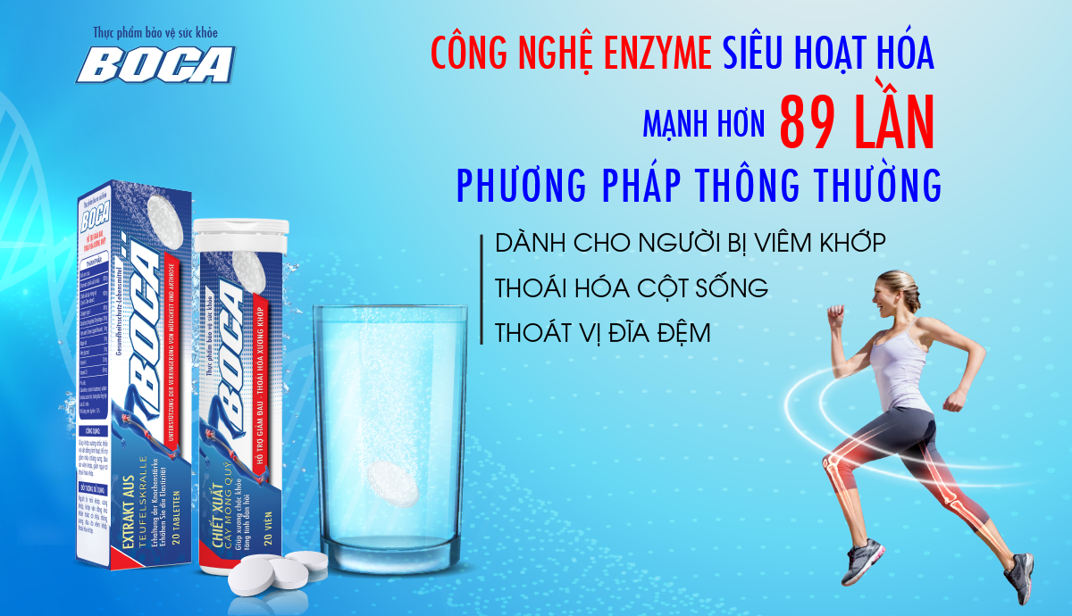 Viên Sủi BOCA Hỗ trợ xương khớp ALIFACO công nghê từ CHLB Đức