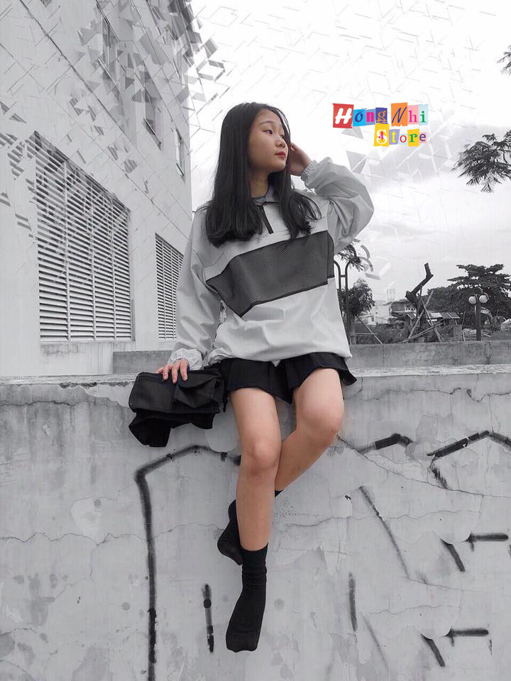 Áo Khoác Jacket Kaki Phối Lưới Màu Trắng - Jacket Kaki Unisex White - MM