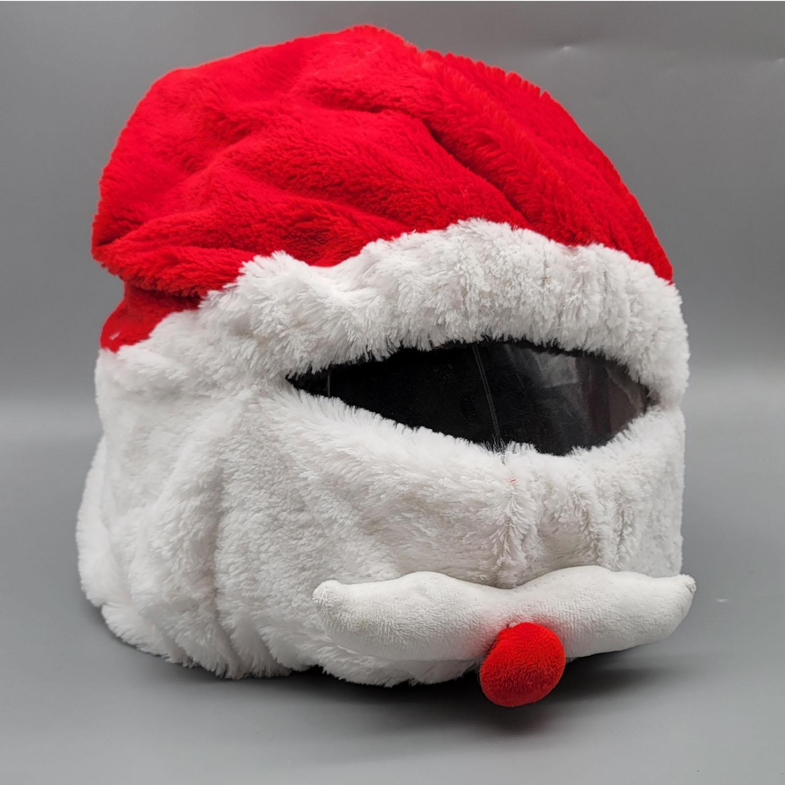 Santa Motorcycle Cover, Funny Cover, Motorcycle Full Face Christmas Hat, Santa Claus Xmas Hat Motorcycle Covers Decoration Accs