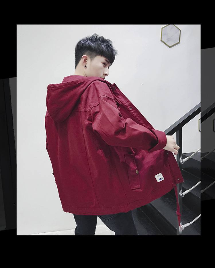 Áo khoác/Áo jacket/Áo nam, dài tay, chất liệu bò, thời trang, kiểu dáng rộng rãi, phong cách học sinh TA96