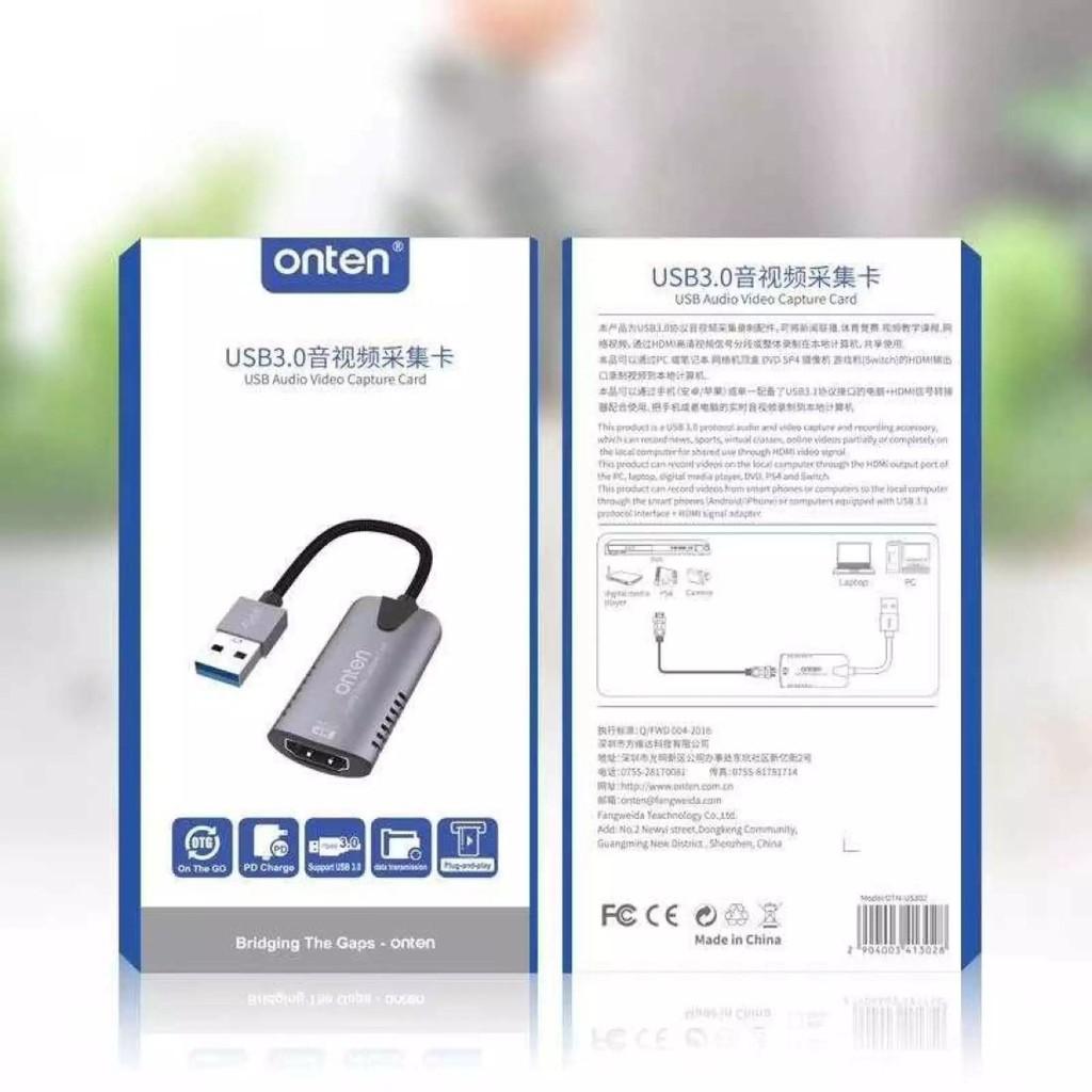 Cáp ghi hình HDMI sang USB 3.0 Onten OTN-US302