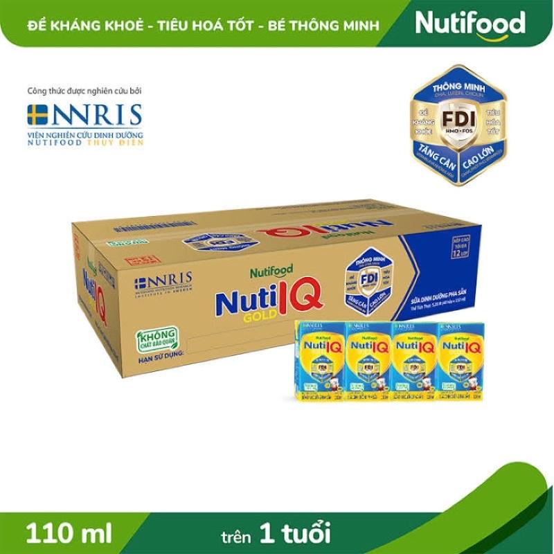 Sữa Pha Sẵn Nuti IQ Gold Hộp 110ml ( Thùng 48 Hộp )