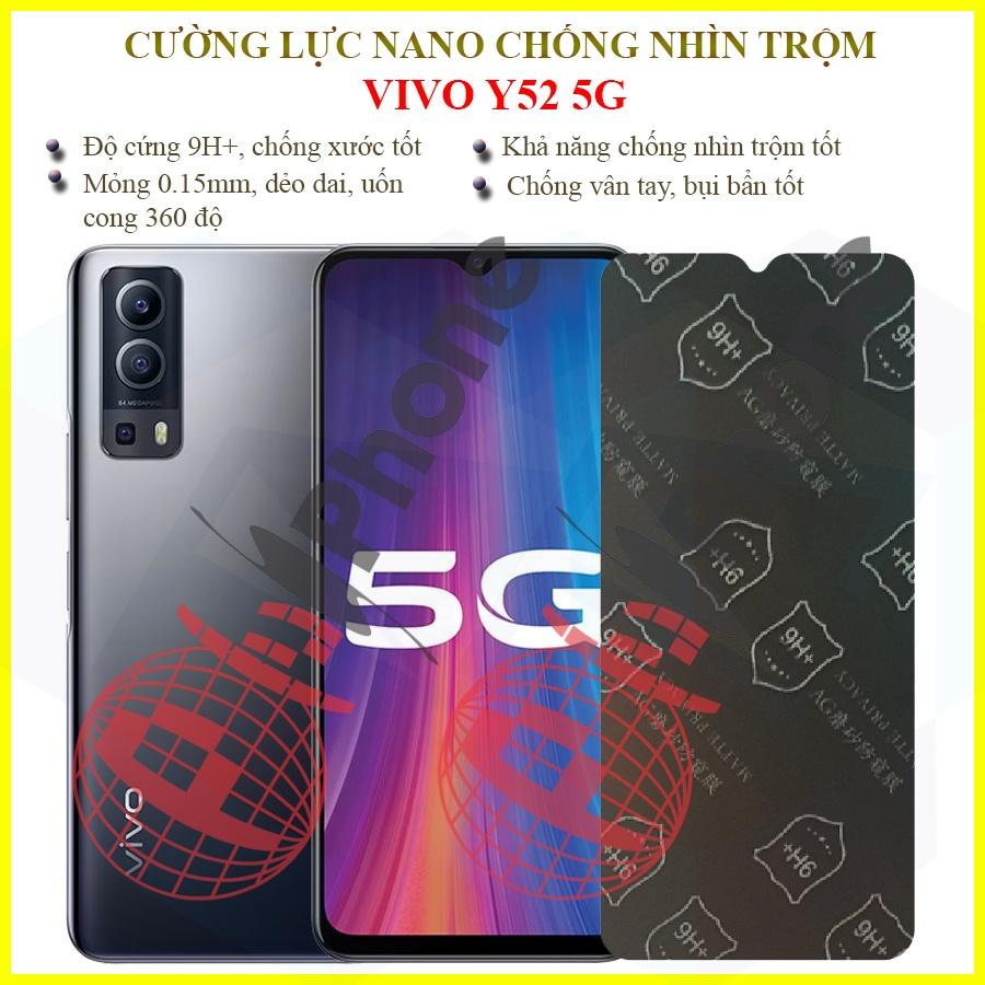 Dán chống nhìn trộm  dành cho Vivo Y52 5G - Dán cường lực dẻo nano 9H+
