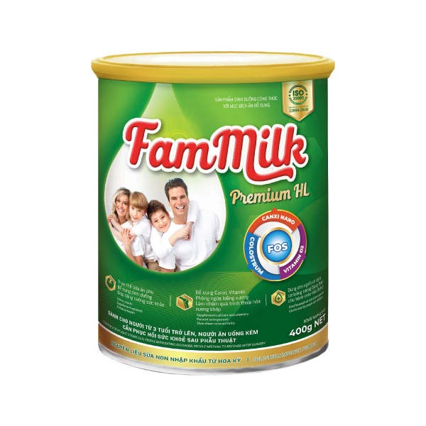 Sữa Non Tăng Đề Kháng Trẻ Em Người Lớn FamMilk (400g)