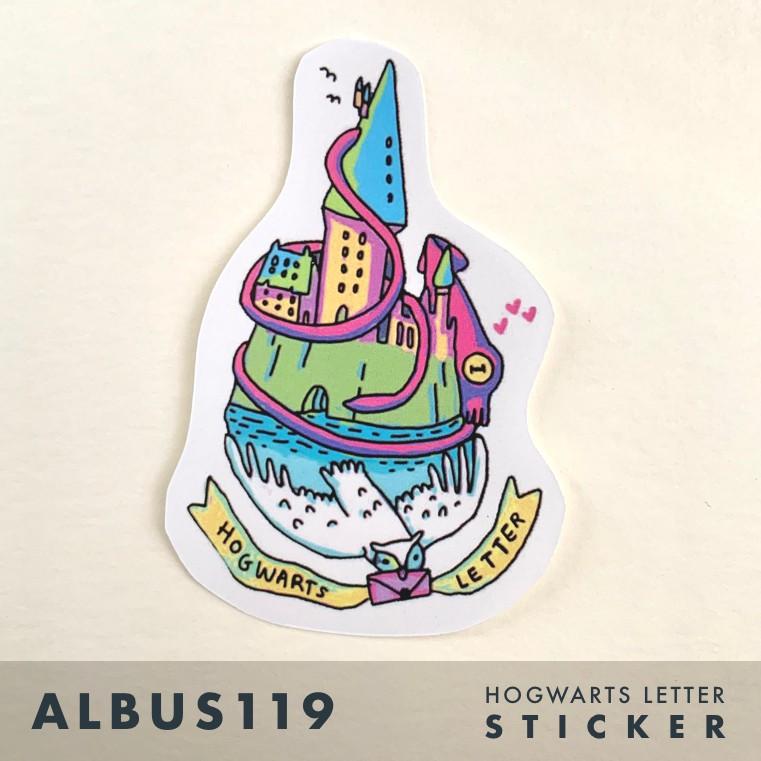 Sticker dán về trường Hogwarts Harry Potter l Hình dán Hogwarts Letter l - Zip A1
