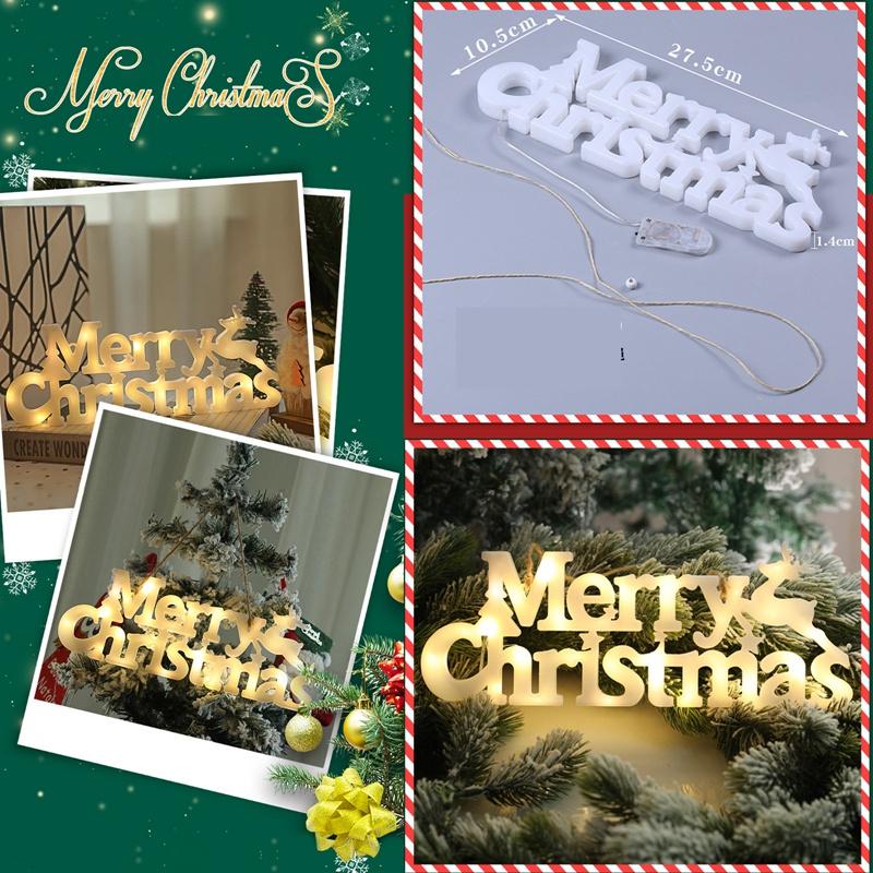 Tmdbyx Dây đèn LED 2022 trang trí Giáng Sinh/năm mới