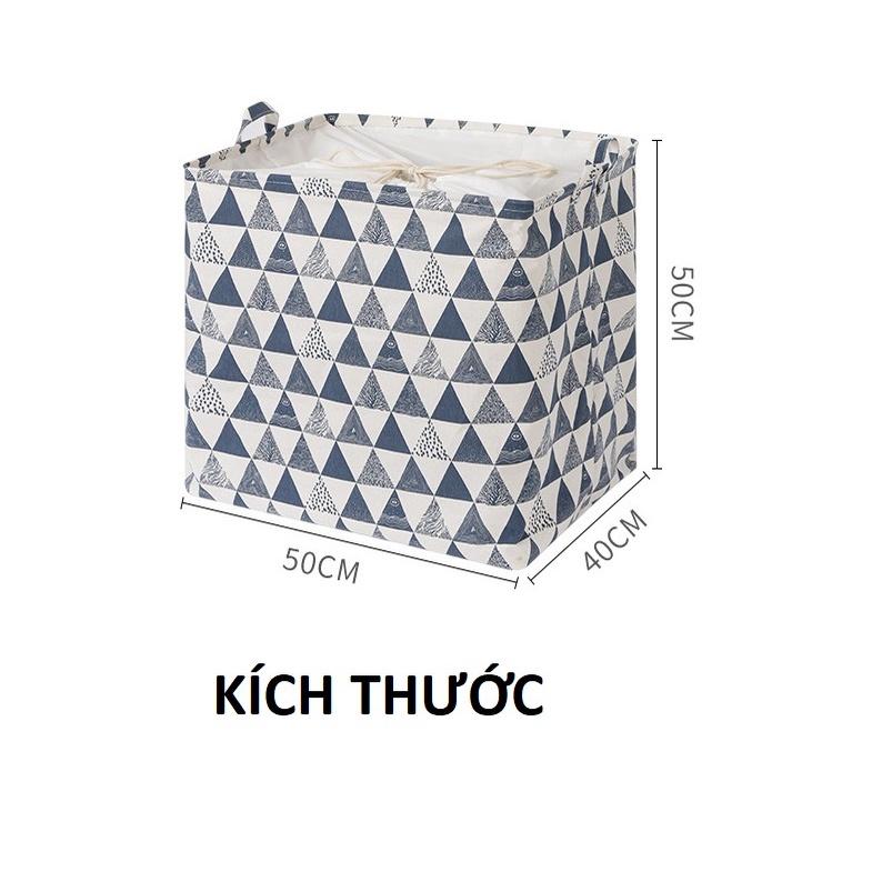 Túi đựng quần áo chăn màn siêu to sọt vải đựng đồ khung thép chắc chắn tiện lợi