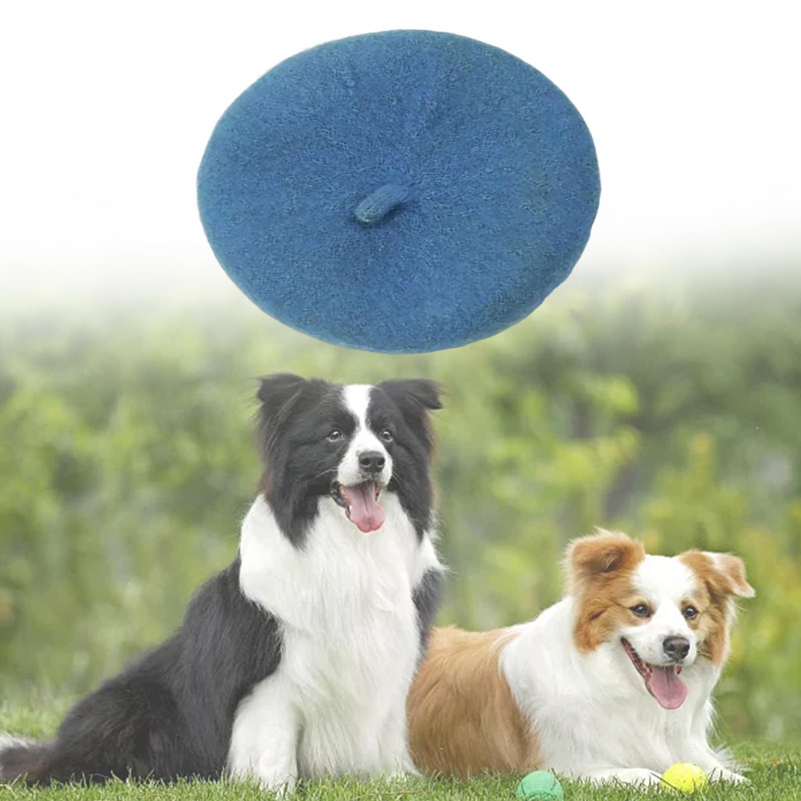2Pcs Dog Cat  Wool Yard Hat Durable Adjustable Elastic Rope