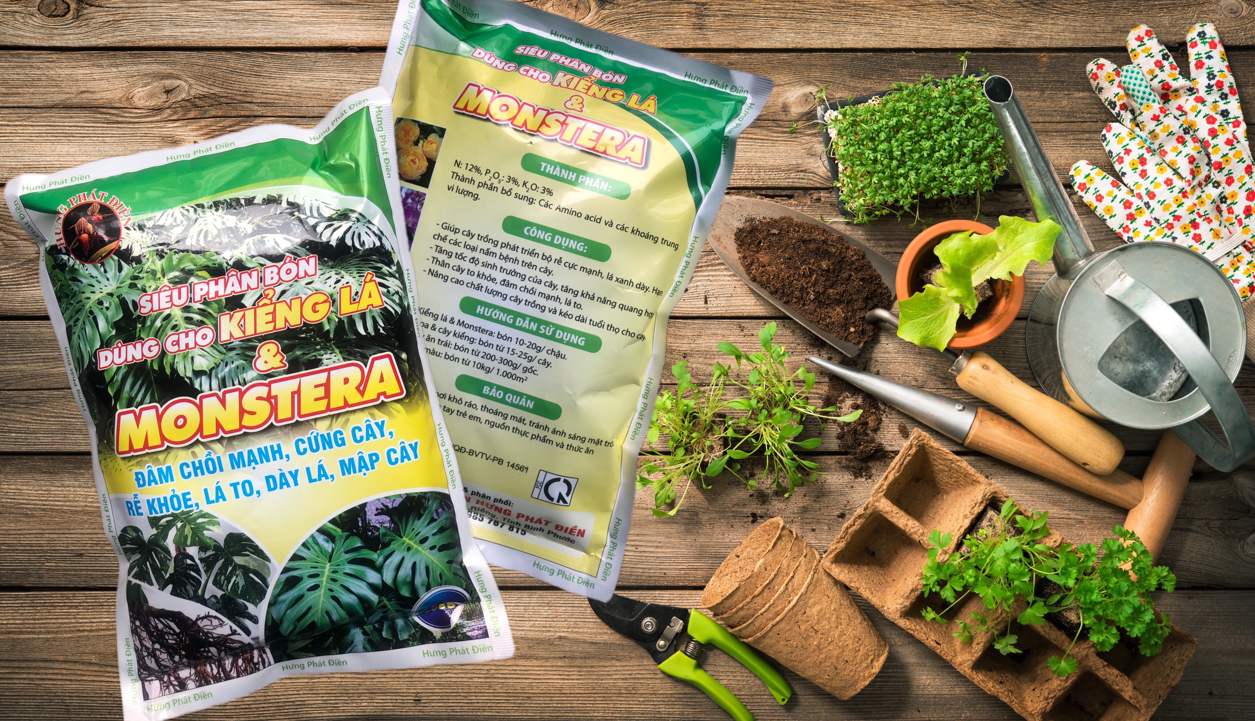 Siêu Phân Bón Dùng Cho Kiểng Lá & Monstera-700G