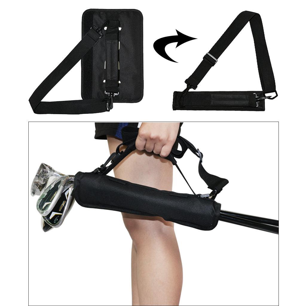 Golf Club Bag Driving Range Putter Carrier Sleeve Travel 3- Tote Black