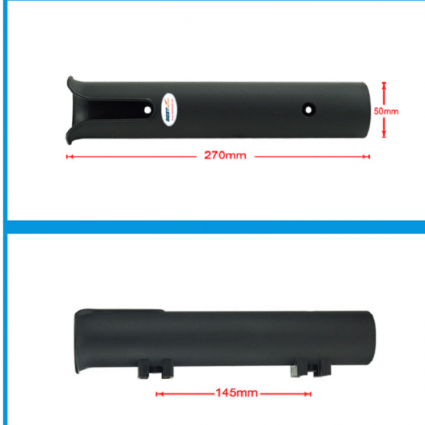 Black ABS  Fishing Rod Rack Holder Tube Mount Marine Boat Yacht