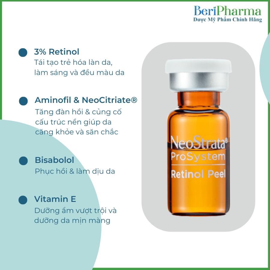 Neostrata Peel Tái Tạo Da, Giảm Nếp Nhăn Ngăn Ngừa Lão Hóa Prosystem Retinol Peel 1.5ml