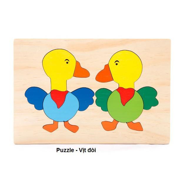 Bộ tranh ghép các loài động vật | Puzzle Animal 16x24cm - PHẦN 1