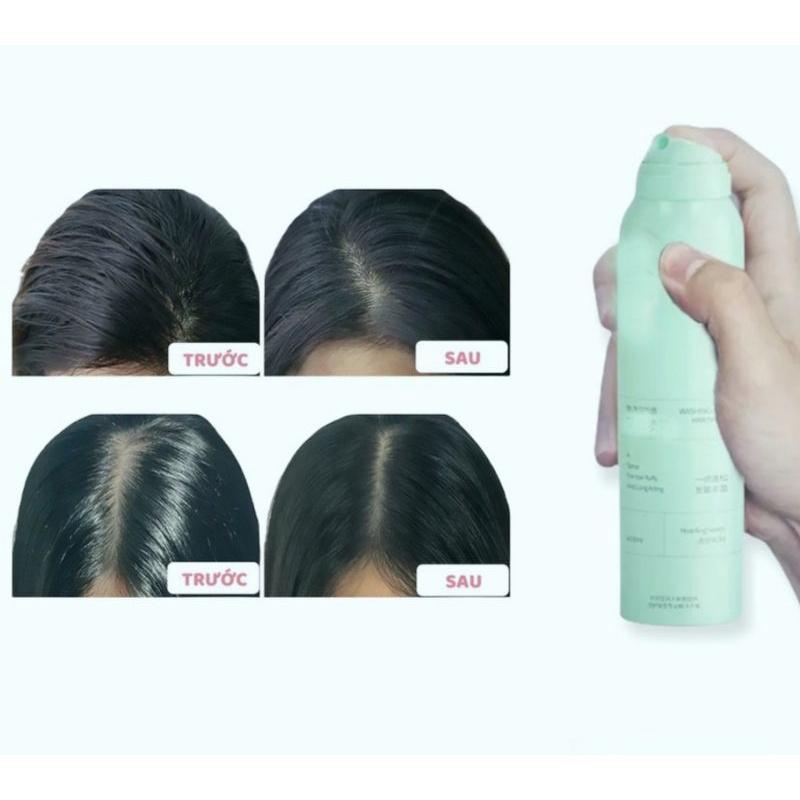 Xịt gội khô hót làm bồng bềnh tóc