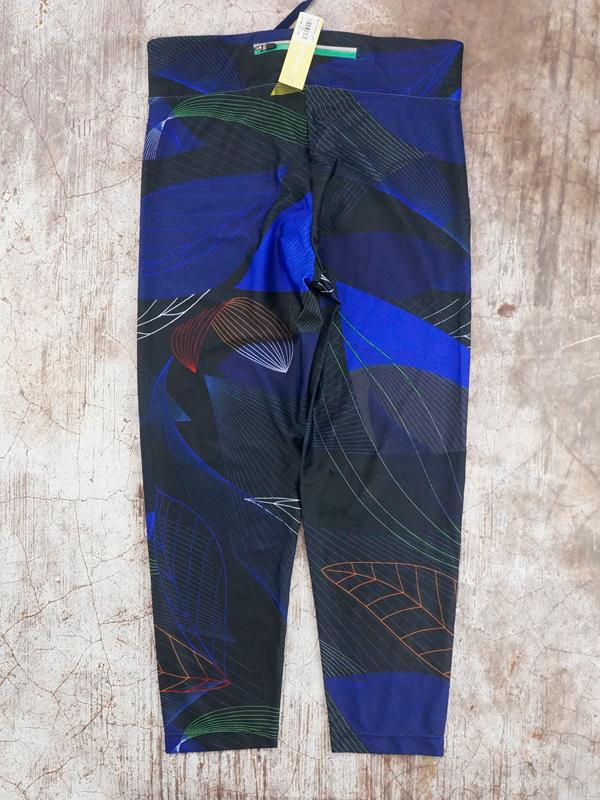 Quần Legging Lửng Oysho Printed Blue Legging- SIZE M