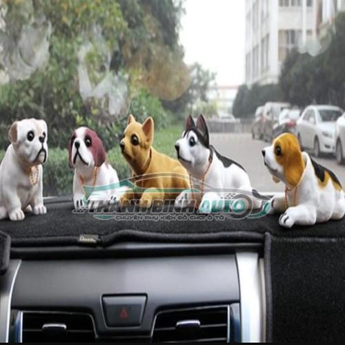 Chó Lắc Lư Đầu Trang Trí Taplo Xe Hơi