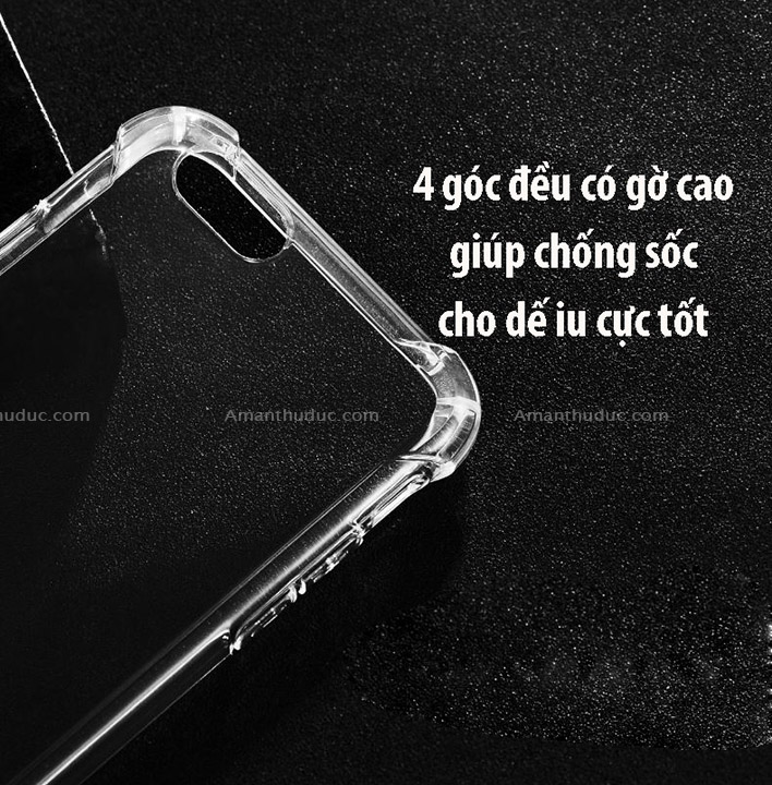 Ốp Silicon Dẻo Trong Chống Sốc Cho Iphone 7 Plus và Iphone 8 Plus