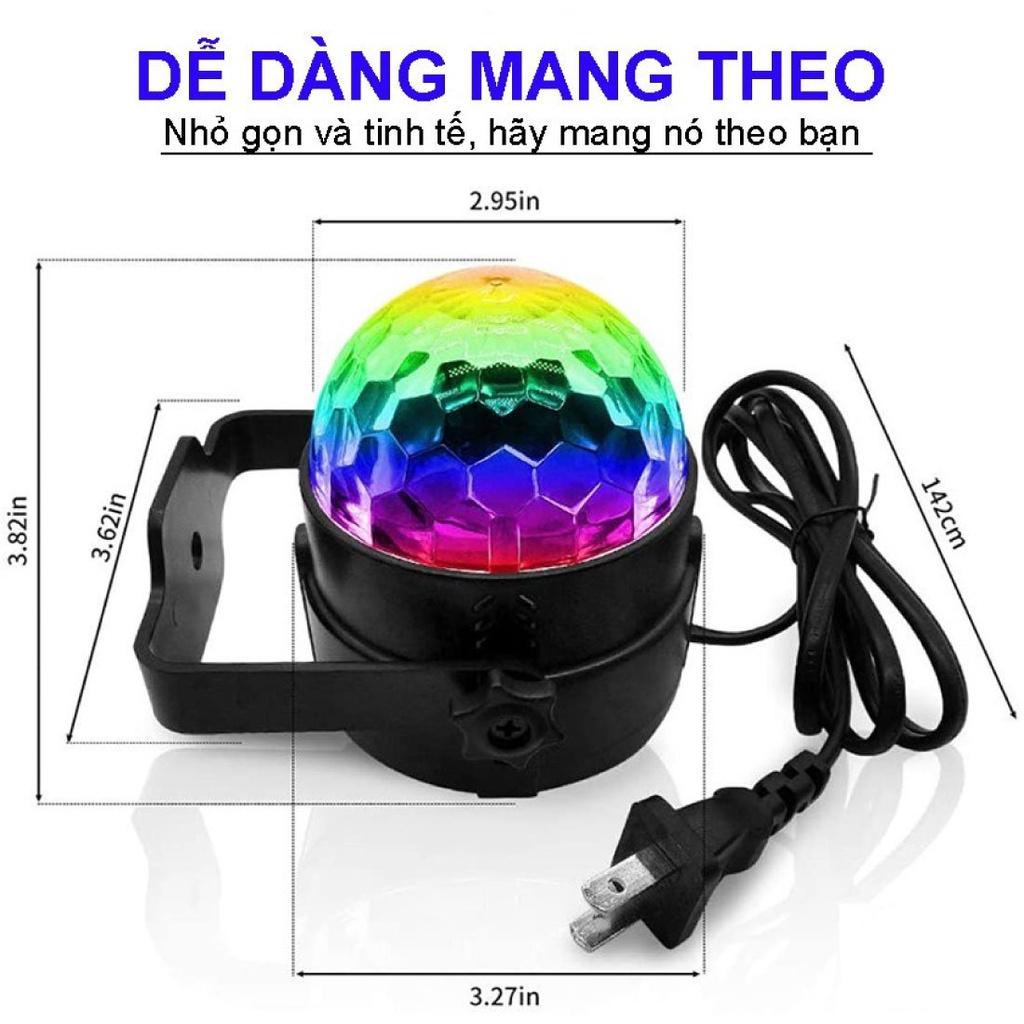 Đèn Led Xoay Trang Trí 7 Màu Cảm Ứng Xoay 360 Độ - Đèn Trang Trí Sân Khấu, Phòng Karaoke