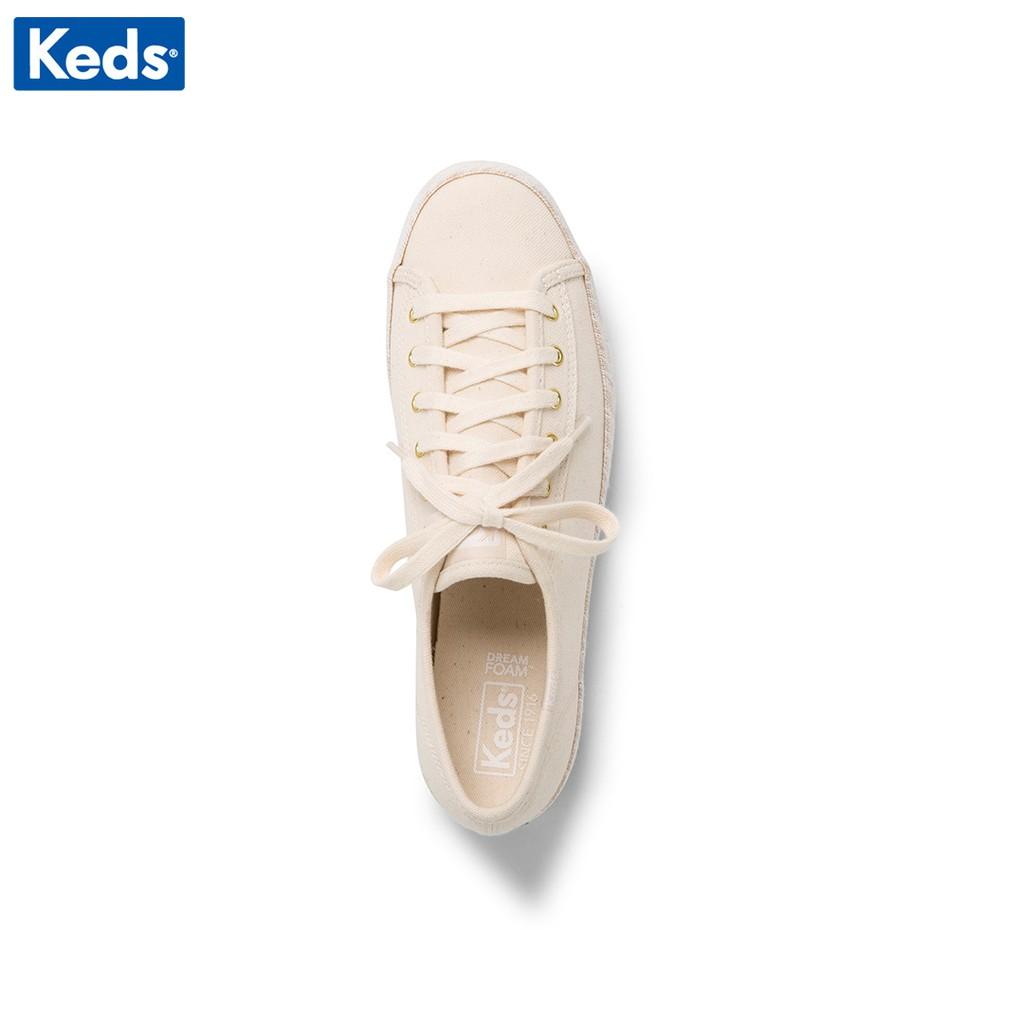 Giày Keds Nữ - Triple Kick Burlap Natural - KD060328