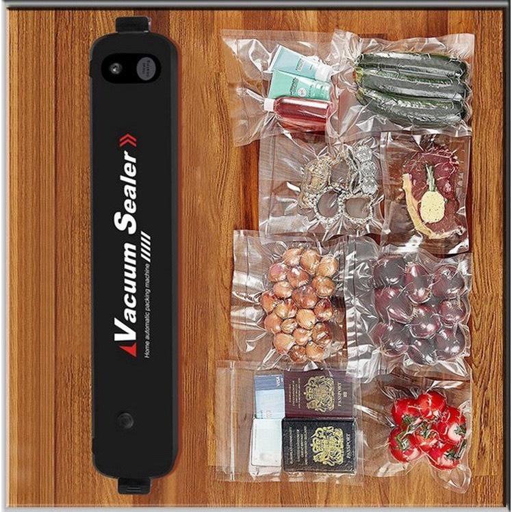 Máy Hút Chân Không Thực Phẩm Kèm Hàn Miệng Túi Vacuum Sealer (tặng 10 túi hút dùng thử)