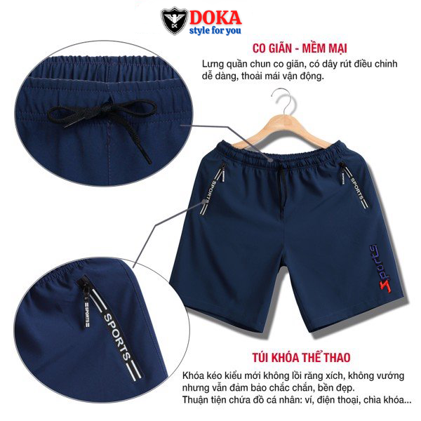 Combo 2 Quần shorts thể thao nam ( Tặng 1 áo thun nam ngẫu nhiên theo cân nặng ) dạng sọt sport đùi chất thun lạnh 4 chiều cao cấp phù hợp tập gym hay mặc nhà màu trắng và đen DUI-P101