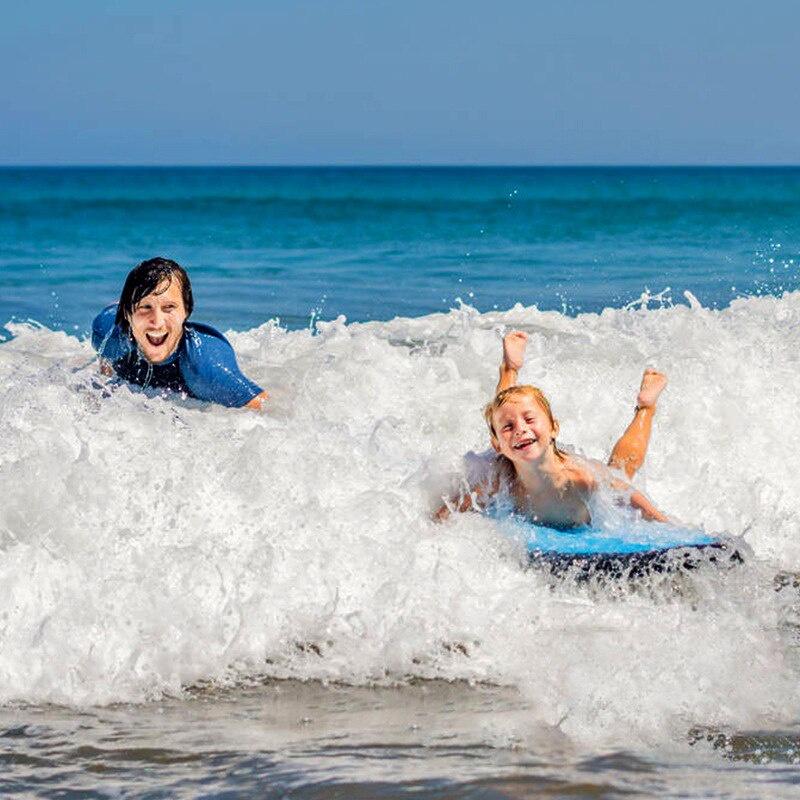 Inflatable Surf Board With Handles Lightweight Swimming Floating Surfboard Aid Mat Surfing Summer Water Fun Toy For Kids Adult