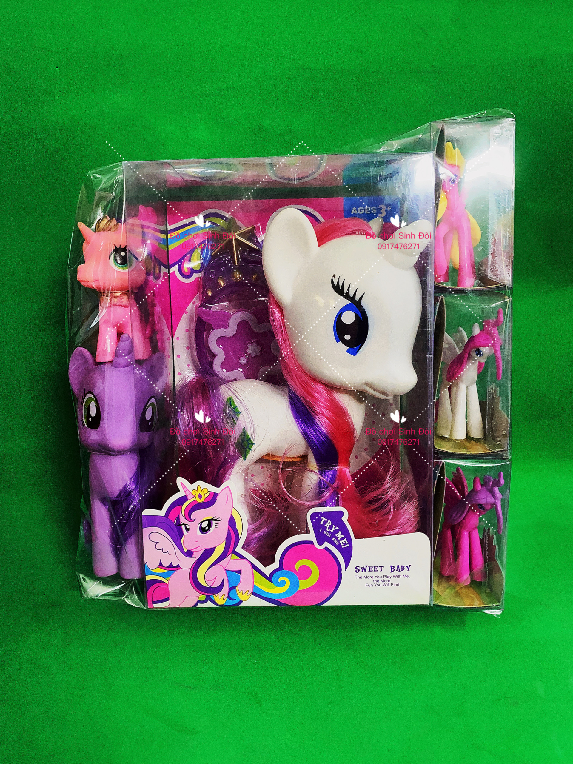 Mô hình ngựa pony - bộ 6 con mẫu mới