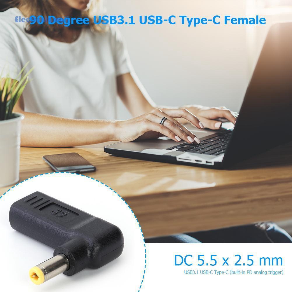 Đầu Chuyển Đổi Usb 3.1 Usb-C Sang 5.5x2.5mm Dc