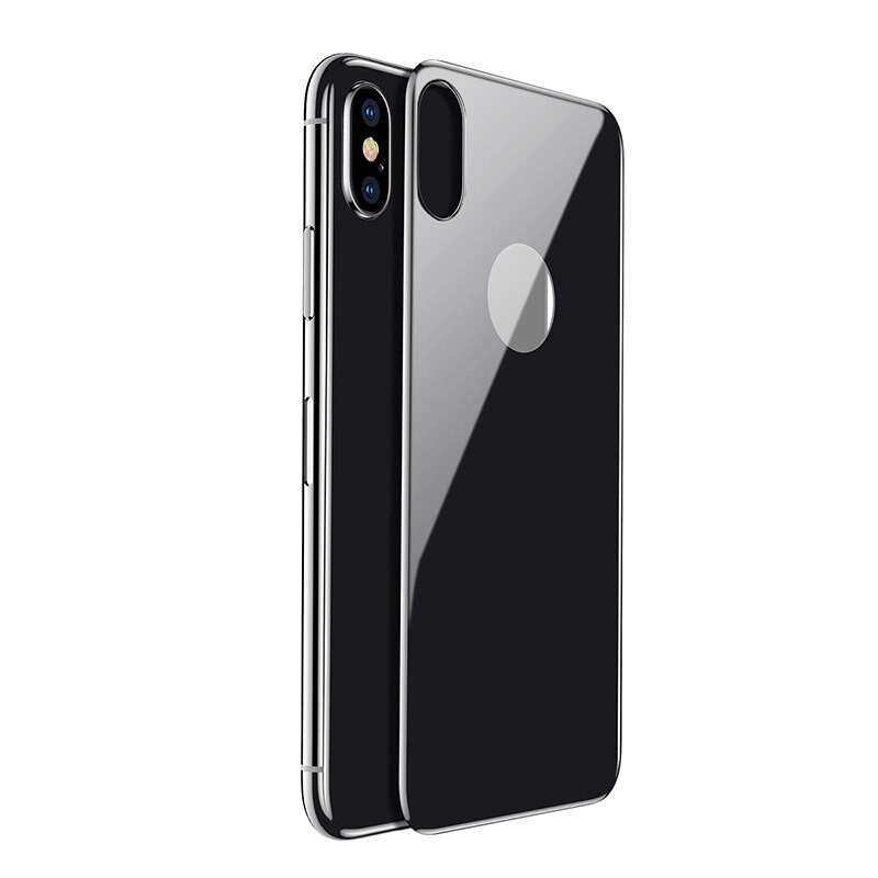 Miếng dán kính cường lực 3D mặt sau lưng cho iPhone X / iPhone Xs hiệu Baseus (siêu mỏng 0.3mm, chống trầy, chống vân tay) - Hàng chính hãng