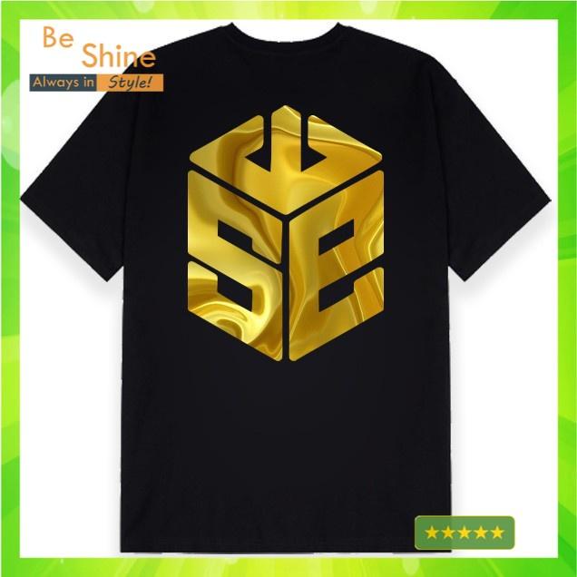 Áo Thun Unisex Form Rộng SWE DCV In Nhũ Vàng Độc Đáo - Áo Phông Tay Lỡ Logo Local Brand Cổ Tròn - Beshine Clothing