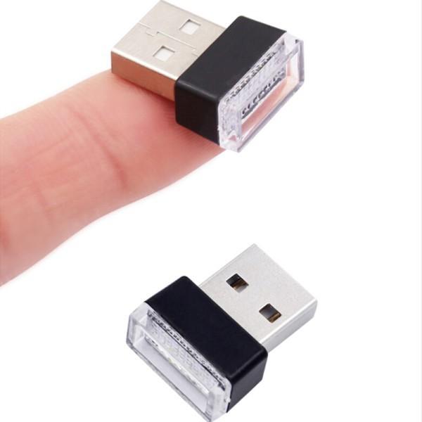1 Đèn USB Nội Thất Xe Hơi Ô tô mini - Đèn LED USB Trang Trí Xe hơi  Ô tô (Size: 2x15x08cm)