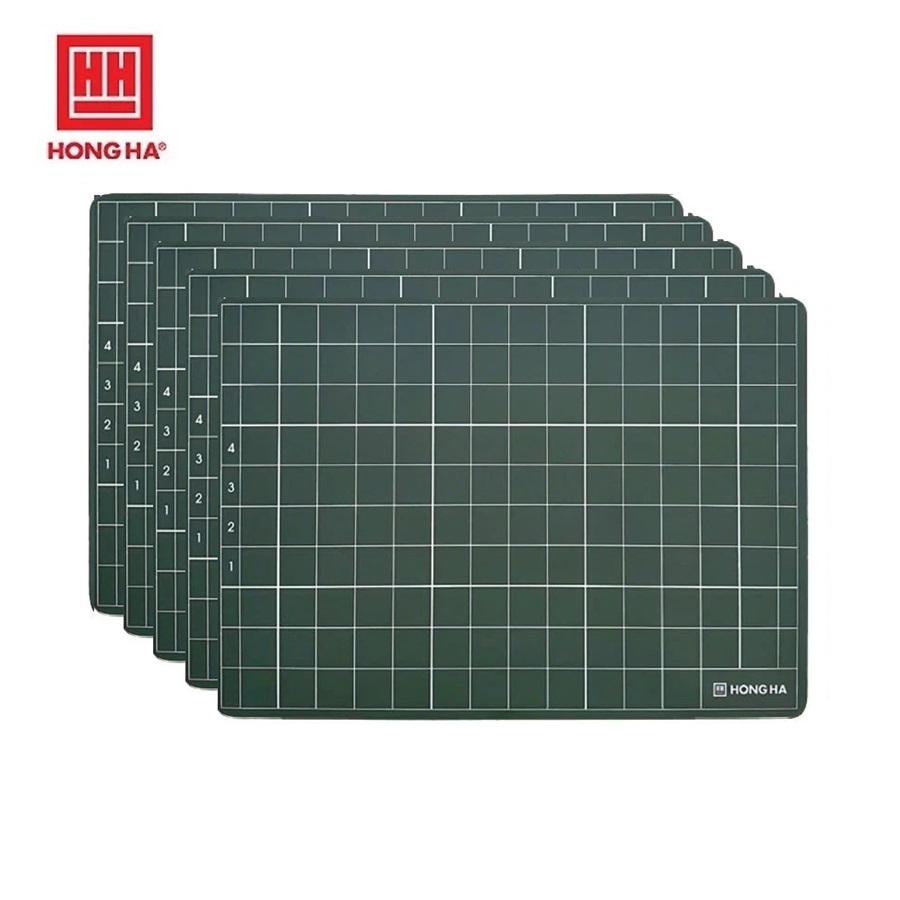 Lốc 5 bảng gỗ học sinh Hồng Hà 3447 - Bảng phấn 4 ô ly theo chương trình SGK mới