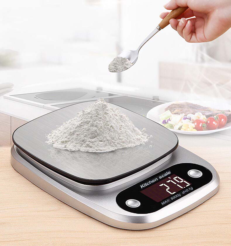 Cân nhà bếp điện tử Kitchen Scale EB5 Kèm 2 Pin Cân Chính Xác Từ 0,1gr Đến 5Kg